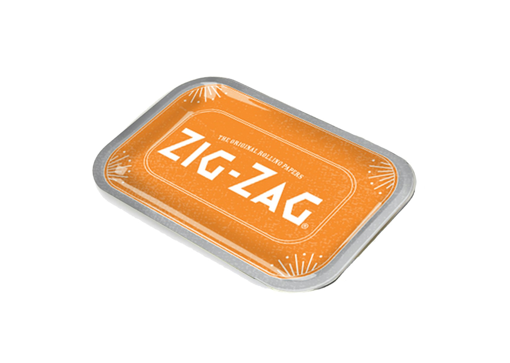 Zig-Zag Metal Rolling Tray Hemp-Small
